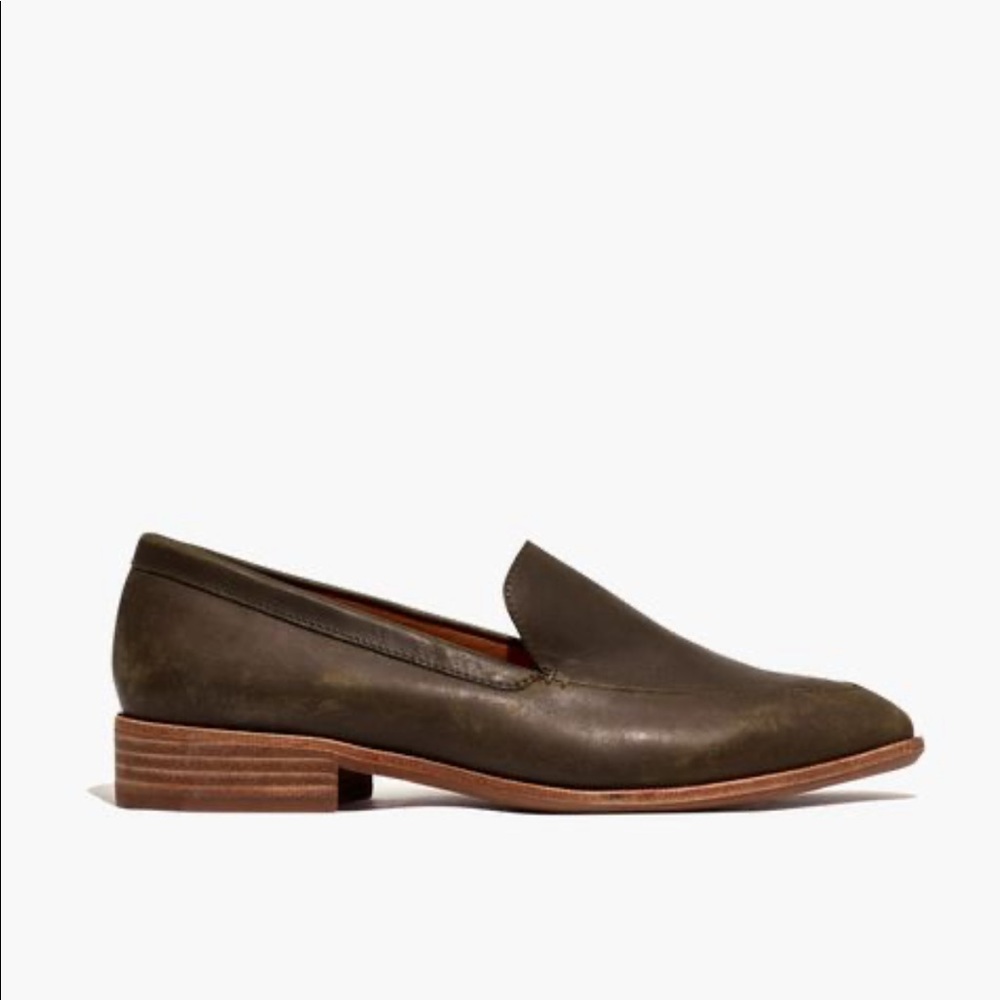 NIB Madewell Frances Loafer in dried olive